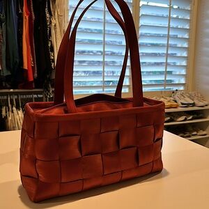 Harveys Original Seatbelt Bag Red Satchel Handbag